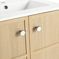 thumbnail image 4 of Oak Plywood 24-inch Freestanding Bathroom Vanity with Easy Assembly and Ceramic Sink, 4 of 7