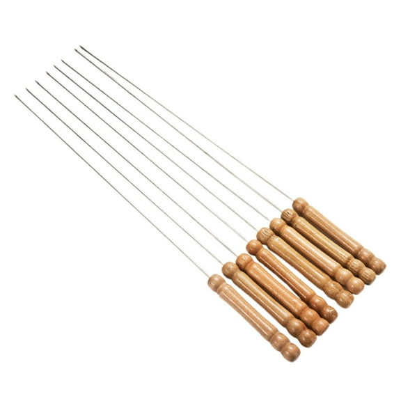 GOOHOCHY Meat Skewer Barbecue Sticks Stainless Steel 24Pcs For Home Party Supplies