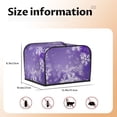 thumbnail image 5 of Haiem Snowflakes Print Toaster Covers 4 Slice Wide Slot,Bread Dust Cover & Fingerprint Protection,Bread Machine Cover,Appliance Covers, 5 of 7