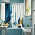 thumbnail image 4 of TIELUTT Doublure de Rideau de Douche en Tissu avec Renforcement Antirouille pour Rideau de Douche de Salle de Bain et Ensemble Moderne de Rideau de Douche et Doublure Support de Rideau de Douche Extérieur Rideaux de Douche à Volants Essentiels pour la Maison, 4 of 5