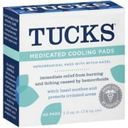 TUCKS Medicated Cooling Pads 40 Each (Pack of 2)