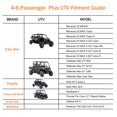 thumbnail image 2 of Funda para UTV Macozy, tela Oxford negra impermeable para 4-6 plazas, 2 of 8