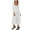 White, variant on cocolona Womens Fall Long Sleeve Dress Fashion Solid Color Pleated Flowy Midi Dress Wedding Guest Dress