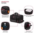 thumbnail image 3 of Bolso de viaje SwissGear Apex de 71 cm negro, liviano, 3 of 9