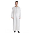 thumbnail image 2 of Awdenio Mens Shirts Kaftan Thobe for Men Big And Tall Muslim Robe Mens Long Sleeve Caftan, 2 of 9
