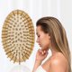 thumbnail image 5 of Cepillo de madera para el cabello, diseño sin mango, púas redondas de madera, antiestático, protege el cuero cabelludo y el cabello., 5 of 6