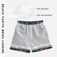 thumbnail image 3 of FORMRS Boys Swim Trunks Quick Dry Mesh Liner Boardshorts Sizes XS-XL, Blue Christmas Santa, 3 of 7