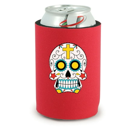 

Sugar Skull Full Bottom Neoprene Can (Red)