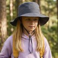 thumbnail image 2 of Gibobby Baby Sun Hat UPF 50+ Sun Protective Toddler Bucket Hat Cartoon Print Wide Brim Summer Outdoor Play Beach Hat for Boys Girls 12-18 Months 1T 2T 3T 4T 5T 6T(6-10 Years,Navy), 2 of 5