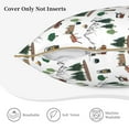 thumbnail image 3 of KLL Camping Caravan 2 Decorative Throw Pillow Covers Velvet Soft for Couch Sofa Bedroom Living Room Outdoor (No pillow core)- 18"x18", 3 of 5