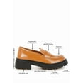 thumbnail image 6 of London Rag Gleam Stride Faux Leather Womens Chunky Loafers, 6 of 10