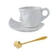 thumbnail image 4 of Taza con diseño de rostro humano, para mesa, para jugo, agua, té, café con leche Blanco, 4 of 9