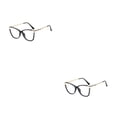thumbnail image 3 of Minnieouse Gafas de ojo de gato de moda Retro Anti luz azul mujeres lectura transparente estilo Vintage gafas de marco grande de lujo Negro luz 2piezas, 3 of 6