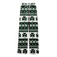 thumbnail image 4 of PEXLYCLU Leisure Trouserswomens Vocation Pants, St Patricks Day Pants for Women Irish Celtic Green Shamrock Wide Leg Pants Drawstring Trendy Lounge Pant With Pockets, Turquoise XXL, 4 of 8