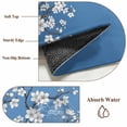 thumbnail image 6 of Spring Floral Round Area Rug 3Ft Washable Small Circle Rugs for Kitchen Entryway, White Cherry Blossom Fowers Sky Blue Non-Slip Carpet Floor Mats Indoor Outdoor Carpet Runner Aesthetic Home Decor, 6 of 8