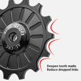 thumbnail image 4 of Muqzi Bike Ceramic Bearing Jockey Wheel12t Polea de cerámica Bike Red Afortunado Sencillez, 4 of 5