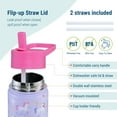 thumbnail image 7 of Wildkin Kids 14 oz Stainless Steel Water Bottle (Unicorn), 7 of 7