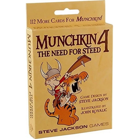 Expansión de juegos de cartas Munchkin 4 — The Need For Steed 112-Card