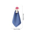 thumbnail image 3 of Fiudx Toalla de Manos de Vellón, Diseño Bonito, Material Suave y Absorbente, Versátil para Baño o Cocina, Secado Rápido, Fácil de Colgar, Tamaño 38 X 33 Cm, Azul Cielo, Rosa, Amarillo y Azul Marino., 3 of 6