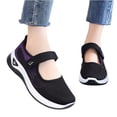 thumbnail image 4 of LTTVQM Women's Mary Jane Flats Lightweight Breathable 2026 Summer Cutout Design Mesh Running Walking Shoes for Casual Comfortable Sneakers Black 39(US-7.5), 4 of 7