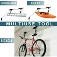 thumbnail image 3 of Upgraded Garage Utility Ceiling-Mounted Lift for Bike, Kayak, Storage Box, Mountain Bicycle, Stroller, Trail Jogger Stroller, Skis, Bike Trailer, Hoist, Max. Weight Limit 45Lbs, 20 Kgs, 3 of 6
