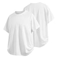 thumbnail image 2 of Bxsruta Men's Polyester Crew Neck Short Sleeve Pullover T-Shirt Lightweight Breathable Daily Outdoor Comfort, 2 of 7
