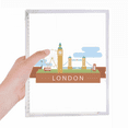 thumbnail image 1 of London Bridge UK Big Ben The London Eye Notebook Loose Diary Refillable Journal Stationery, 1 of 3