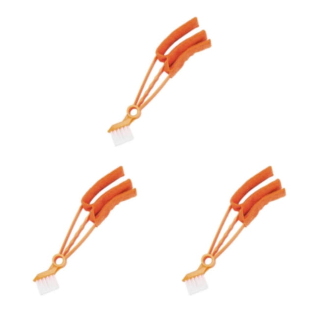 Wosthever Cepillo plumero para limpieza de ventanas fácil de usar con paño extraíble, cepillo de limpieza duradero para coche, color naranja Type1 NO1