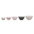 thumbnail image 4 of Just Feed Me by Jessie James Decker 10-Piece Holiday Melamine Mixing Bowl Set with Lids, Nesting Food Prep & Storage Bowls, Multicolor, 4 of 29