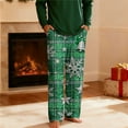 thumbnail image 4 of Men's Christmas Pajama Pants Soft Lounge Bottoms with Pockets & Drawstring Wide Leg Pajama Bottoms Novelty Funny Straight Cozy PJ Pant for Holiday Sleepwear, 4 of 8