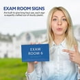thumbnail image 5 of 6" X4" Exam Room 6 Sign- Tactile Graphics Grade 2 Braille Text | Modern Utility Wall Mount ADA Compliant Plastic Signs For Schools, Offices, Businesses, Apartments & Restaurants, 5 of 7