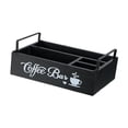 thumbnail image 4 of GROWTH TANK Coffee Station Organizer Countertop Rustic Storage Basket Wood Coffee Pod Holder A, 4 of 9