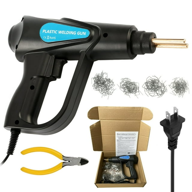 Lindbes 70W Plastic Welder Plastic Welding Kit Hot Stapler Kit 400PCS Staples Plastic Welder Gun