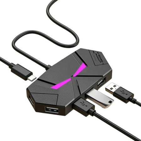 7 Port USB HUB USB2.0 Extension Splitter Laptop Connection Hard Drive Computer TypeC Stable Transfer Data