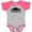 Heather and Hot Pink, variant on Inktastic Pittsburgh Pennsylvania City Skyline Boys or Girls Baby Bodysuit