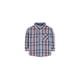 thumbnail image 1 of Levi's Boys Plaid LS Button Up Shirt, Azul, 12 meses, 1 of 1