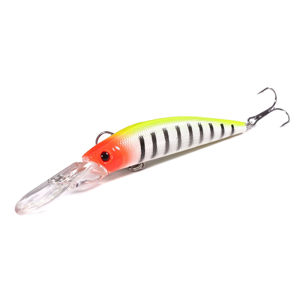 HENGJIA Minnow Fishing Lures Kit with Treble Hooks for Saltwater Freshwater, Lure kit for Trout Bass Salmon Fishing,10PCS
