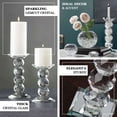 thumbnail image 4 of Efavormart 7" Handcrafted Crystal Glass Votive Candle Holder Taper Holder Tabletop Dining Room Table Decorative Centerpiece - 1 PCS, 4 of 10