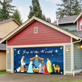 thumbnail image 5 of Christmas Banner Garage Door Decorations Christmas Backdrop Decoration Winter Large Door Cover Decoration Indoor Outdoor for Christmas Holiday Party Supplies, 6 x 13 ft (Nativity), 5 of 6