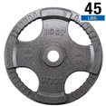 thumbnail image 4 of Body-Solid Gray Grip Cast Iron Olympic Plates 2.5, 5, 10, 25, 35, 45 lb. 25 lb., 4 of 6