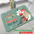 thumbnail image 3 of Alfombra de tierra de diatomeas estilo muñeco de nieve de Papá Noel de VIKAMA, alfombra antideslizante para entrada de baño y cocina, alfombra enjuagable, 3 of 5