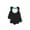 Black, variant on 6-Pack Kid's Unisex Winter Polyester Magic Gloves, Assorted Solid Multi-Color, One Size