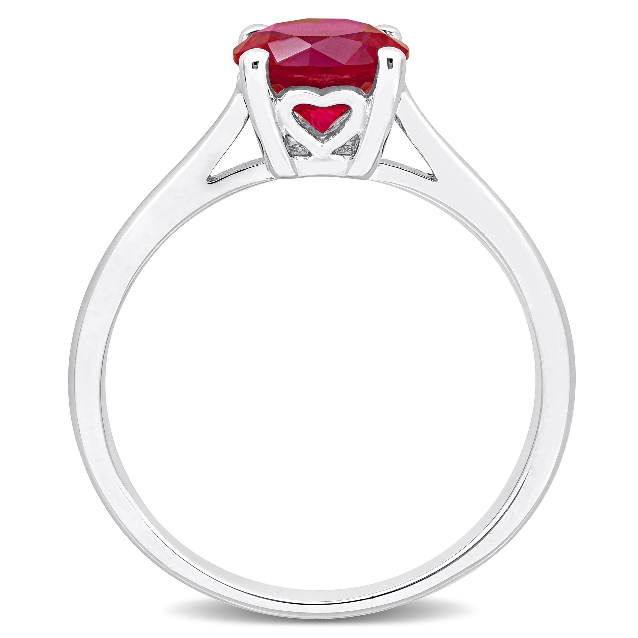 Everly Women's Created Ruby Sterling Silver Ring