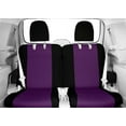 thumbnail image 2 of CalTrend Rear 50/50 Split Bench NeoSupreme Seat Covers for 2012-2021 Nissan NV3500 - NS174-10NN Purple Insert with Black Trim, 2 of 3