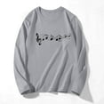 thumbnail image 4 of Fznquz Long Sleeve Womens Tops Under $15 Casual Cotton Gray Tees Graphic Crewneck T Shirt Women, 4 of 4