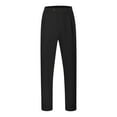 thumbnail image 3 of Vividxx Mens Pants Male Solid Color Business Casual Straight Button Suit Pants Trousers Loose Fit Business Casual Work Male Dress Pants Leisure, 3 of 8