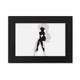 thumbnail image 1 of Sexy sujetador mujer hermosa Marco de Fotos de escritorio imagen Arte Negro Pintura 5x7 pulgadas, 1 of 4