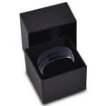 thumbnail image 3 of P. Manoukian Tungsten Wedding Band Ring 8mm for Men Women Purple Black Domed Brushed Polished Lifetime Guarantee Size 9.5, 3 of 4