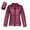 Wine 1, variant on Puffer Jacket Long Sleeve Stand Collar Zip Up Quilted Down Coat Winter Warm Jacket with Pockets Fall Lightweight Plus Size Tops Solid Color Soft Warm Quilted Lightweight Puffer Jacket