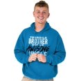 thumbnail image 4 of Terrible Brother Awesome Uncle Hoodie Hooded Sweatshirt Men Brisco Brands 3X, 4 of 6